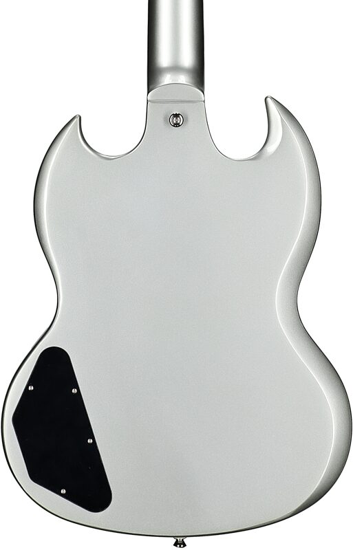 open zoom image for Epiphone Inspired by Gibson SG Standard Electric Guitar (with Gig Bag), Silver Mist, Laurel Fretboard, Body Straight Back