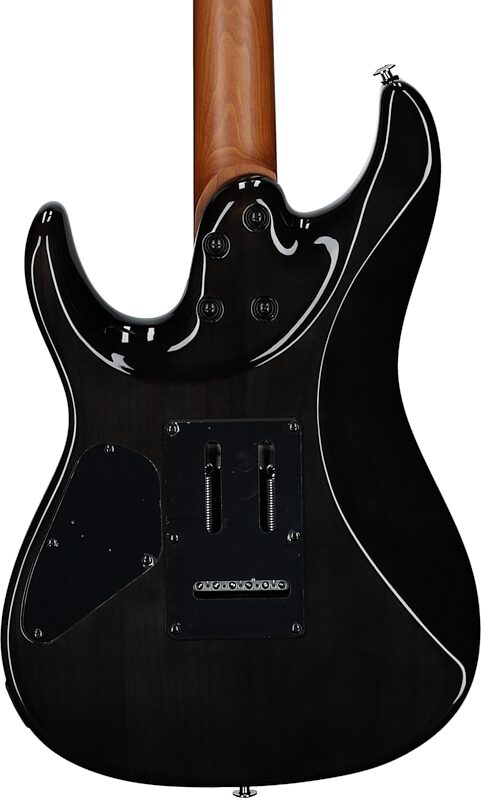 open zoom image for Ibanez AZ24S1F Electric Guitar, Transparent Black Sunburst, Body Straight Back