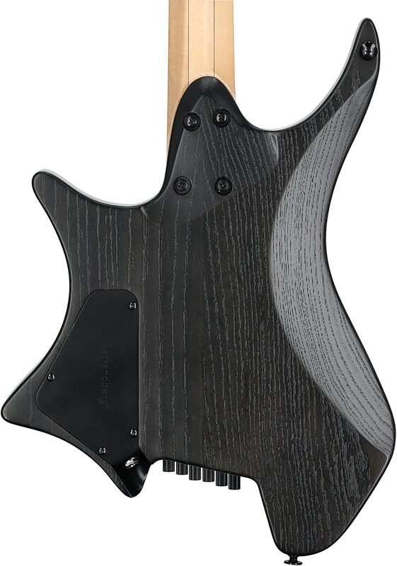 open zoom image for Strandberg Boden Original NX6 Electric Guitar (with Gig Bag), Charcoal Black, Body Straight Back