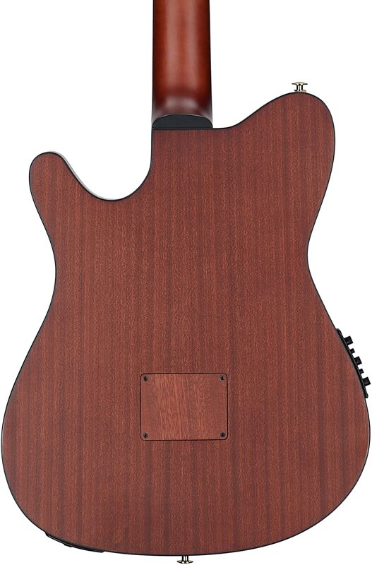 open zoom image for Ibanez FRH10N Classical Acoustic-Electric Guitar, Rose Gold Metallic, Body Straight Back