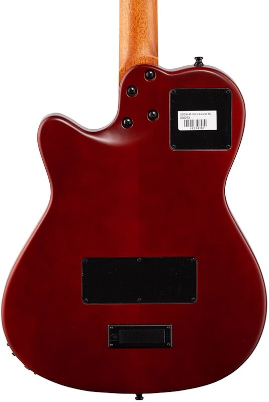 open zoom image for Godin A6 Ultra Acoustic-Electric Guitar (with Gig Bag), Natural, Body Straight Back