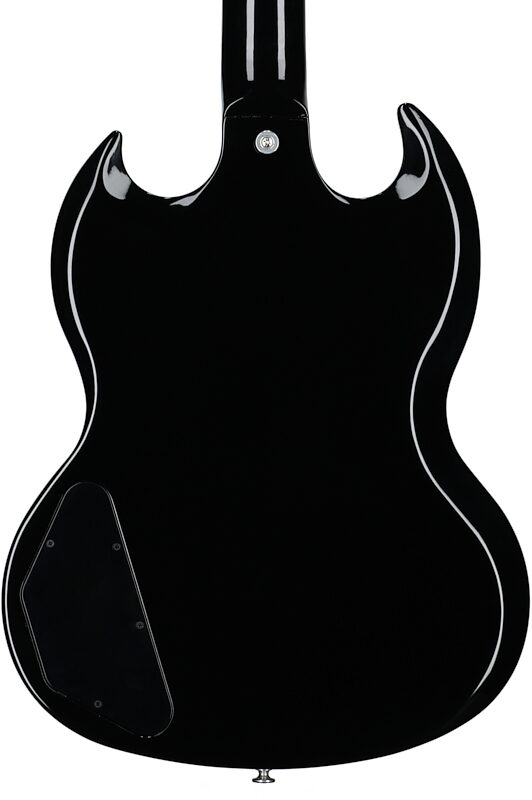 open zoom image for Gibson SG Standard Custom Color Electric Guitar (with Soft Case), Pelham Blue Burst, Body Straight Back