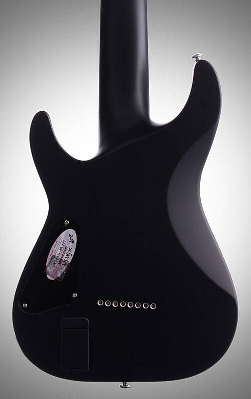 open zoom image for Schecter Damien Platinum 8 Electric Guitar, 8-String, Satin Black, Body Straight Back