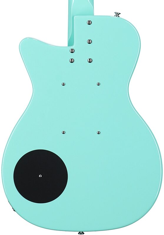 open zoom image for Danelectro 56 Vintage Baritone Electric Guitar, Dark Aqua, Body Straight Back