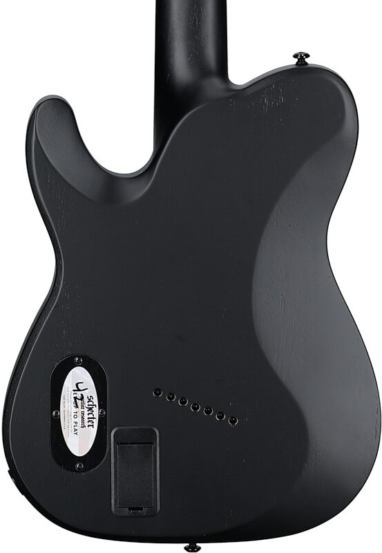 open zoom image for Schecter PT7MS Black Ops Electric Guitar, 7-String, Satin Black Open Pore, Body Straight Back