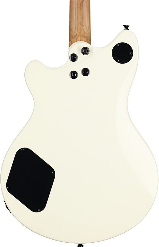 open zoom image for EVH Eddie Van Halen SA-126 Standard Centerblock Electric Guitar, Satin Vintage White, Body Straight Back
