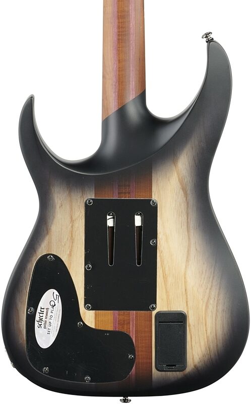 open zoom image for Schecter Banshee Mach 6 FR-S Electric Guitar, Fallout Burst, Open Box (Very Good), Body Straight Back