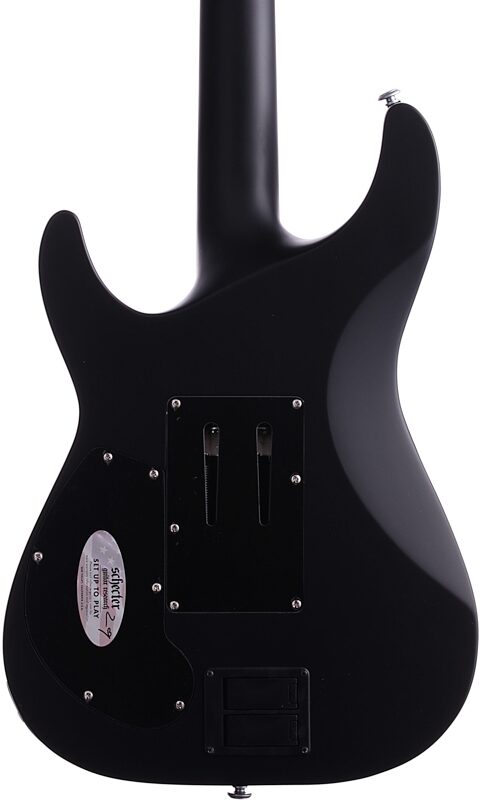 open zoom image for Schecter Damien Platinum 6 FR-S Sustainiac Electric Guitar, Satin Black, Body Straight Back