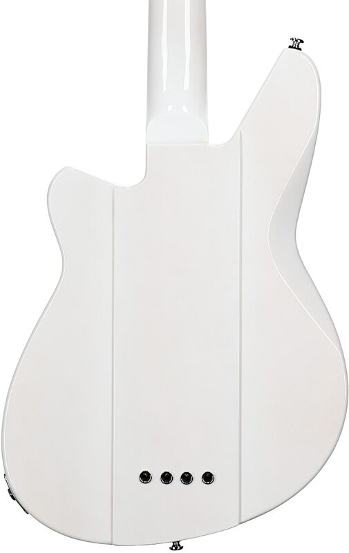 open zoom image for Reverend Sentinel Electric Bass, Transparent White, Body Straight Back