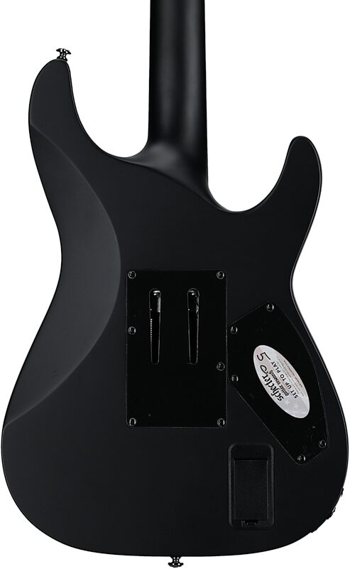 open zoom image for Schecter Ernie C C-1 Left Handed Electric Guitar, Black Reign, Body Straight Back