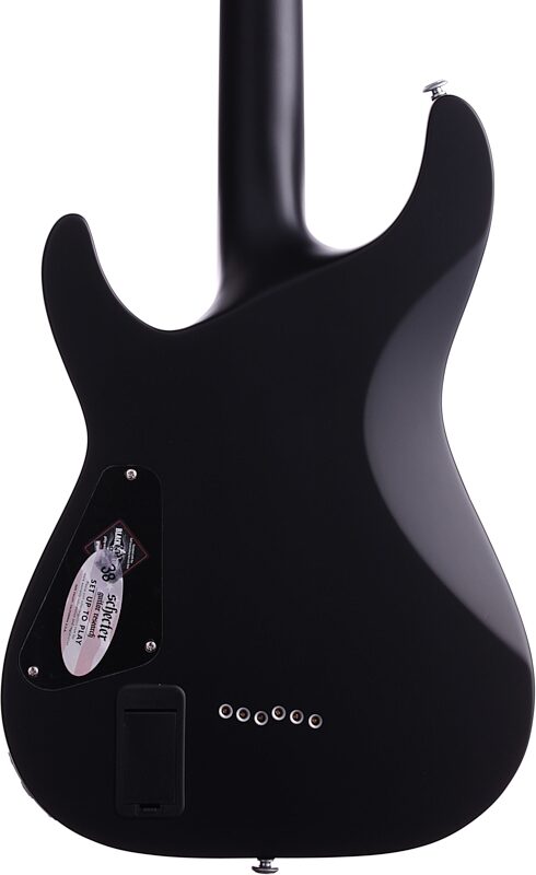 open zoom image for Schecter Damien Platinum 6 Electric Guitar, Satin Black, Body Straight Back