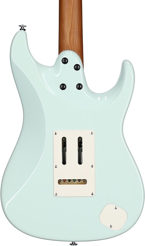 open zoom image for Ibanez AZ2204NWL Prestige Electric Guitar (with Case), Left-Handed, Mint Green, Body Straight Back