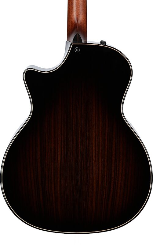 open zoom image for Taylor 814ce Grand Auditorium Cutaway Acoustic-Electric Guitar (with Case), Blacktop, with Deluxe Hardshell Case, Body Straight Back