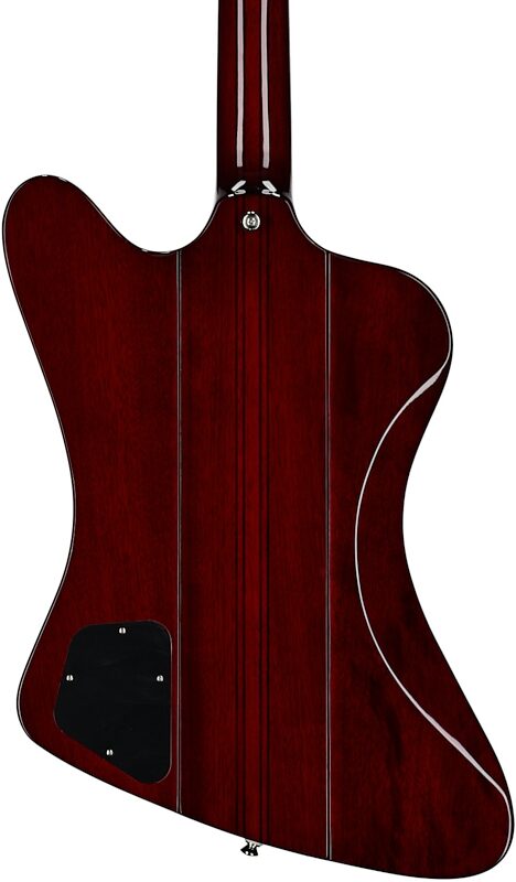 open zoom image for Epiphone Inspired by Gibson Firebird Electric Guitar, Wine Red, Body Straight Back