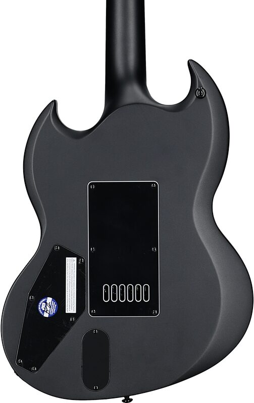 open zoom image for ESP LTD Viper-1001 EverTune Electric Guitar, Charcoal Metallic Satin, Body Straight Back