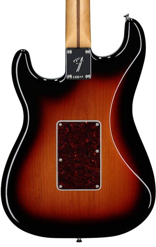 open zoom image for Fender Player II Modified Stratocaster HSS FR Electric Guitar, Rosewood Fingerboard (with Gig Bag), 3-Color Sunburst, Open Box (Very Good), Body Straight Back