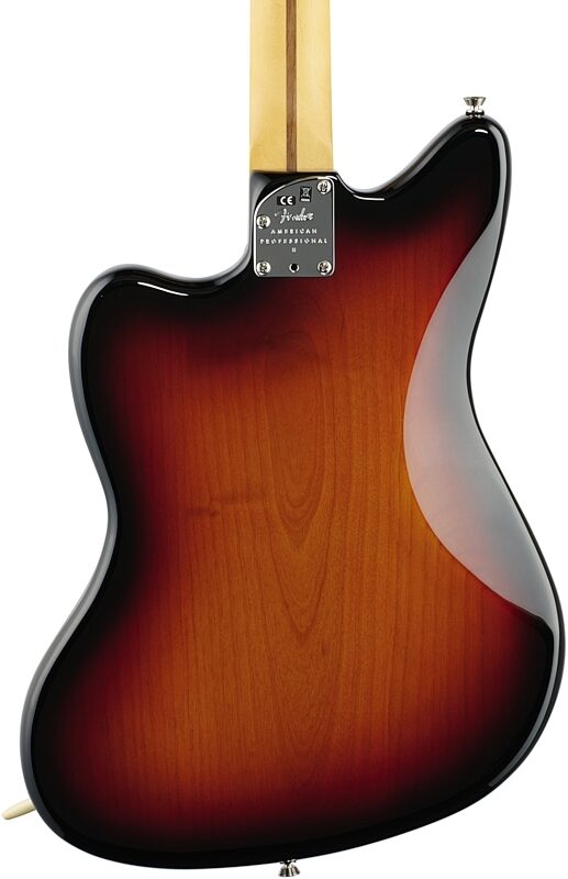 open zoom image for Fender American Pro II Jazzmaster Electric Guitar, Rosewood Fingerboard (with Case), 3-Color Sunburst, Body Straight Back