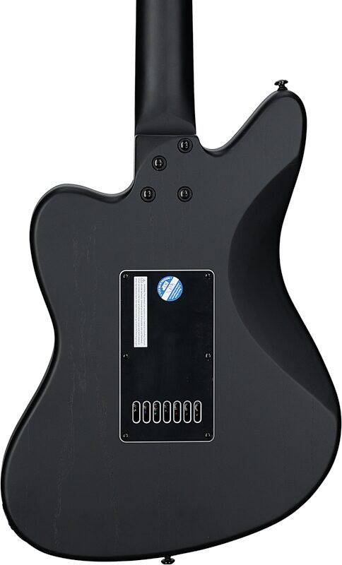 open zoom image for ESP LTD Alex Wade AW-XJ7 Baritone EverTune Electric Guitar (with Case), Black Satin, Body Straight Back