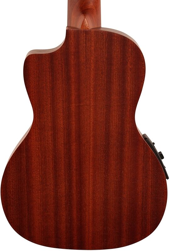 open zoom image for Luna Tattoo Acoustic-Electric Concert Ukulele (with Gig Bag), New, Body Straight Back