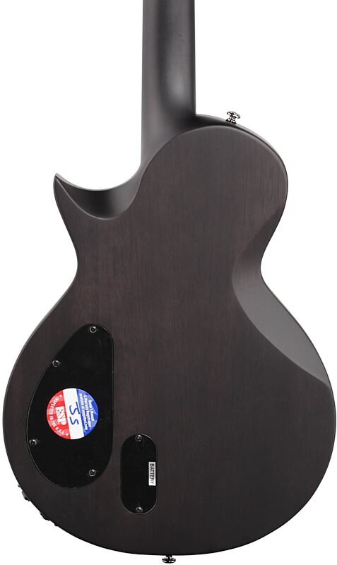 open zoom image for ESP LTD Ben Burnley BB600 Baritone Electric Guitar (with Case), Satin Black Sunburst, Body Straight Back