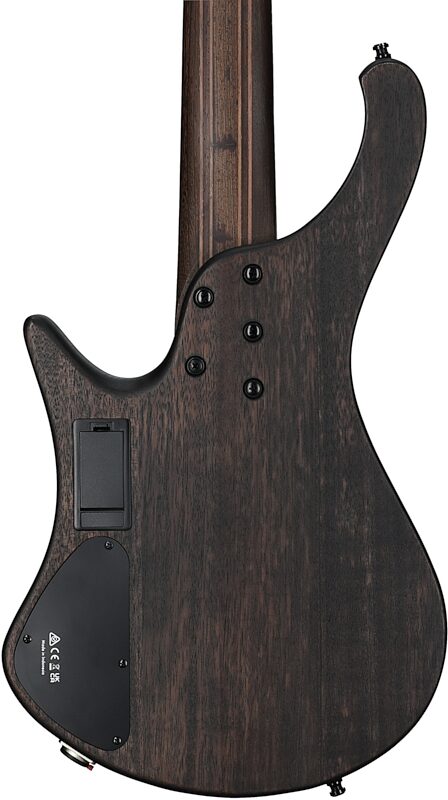 open zoom image for Ibanez EHB1505MS Bass Guitar, 5-String (with Gig Bag), Black Ice Flat, Body Straight Back