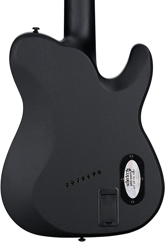 open zoom image for Schecter PT7MS Black Ops Electric Guitar, Left-Handed, Satin Black Open Pore, Body Straight Back