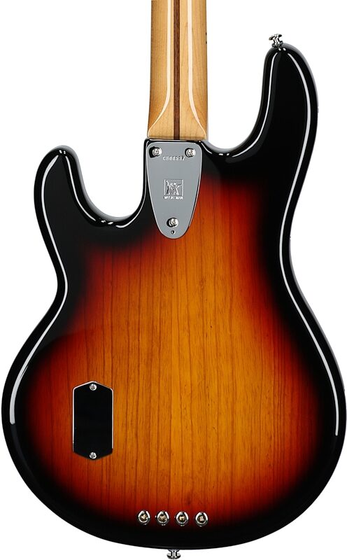 open zoom image for Ernie Ball Music Man Retro '70s StingRay Electric Bass (with Mono soft case), Sunburst, Maple Fretboard, Open Box (Good), Body Straight Back