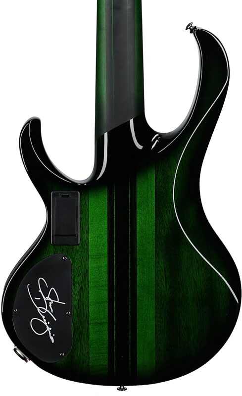 open zoom image for Ibanez SDGB1 Steve DiGiorgio Electric Bass, Dark Moss Burst, Body Straight Back