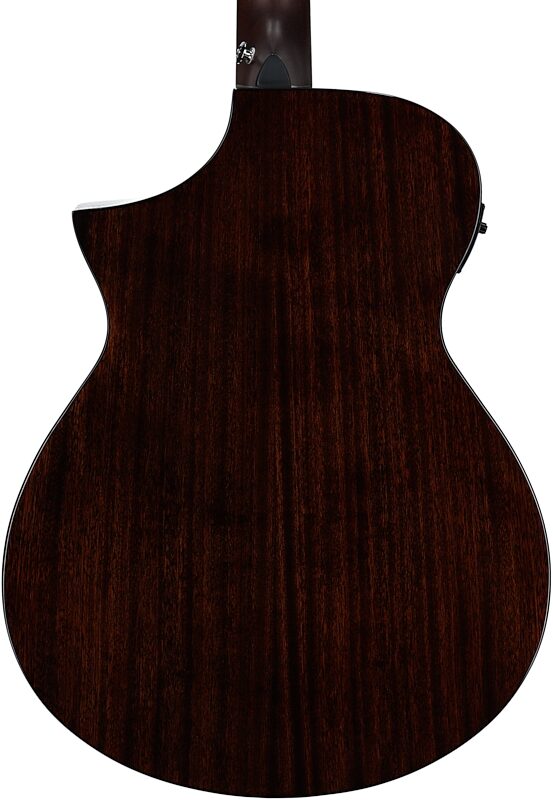 open zoom image for Ibanez AEWC16QA HG Acoustic-Electric Guitar, Transparent Blue Sunburst, Body Straight Back