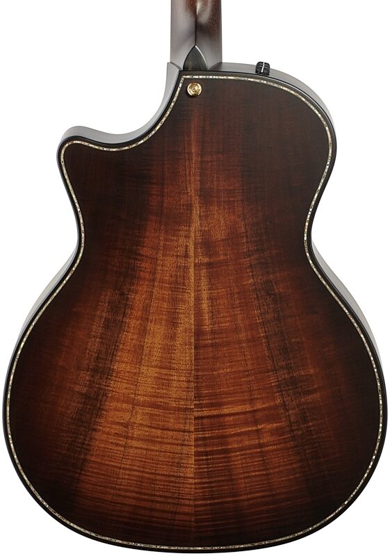 open zoom image for Taylor Builder's Edition K14ceV Grand Auditorium Acoustic-Electric Guitar, Kona Burst, Body Straight Back