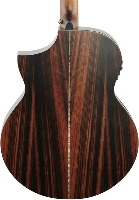 open zoom image for Michael Kelly Dragonfly 4 Port Acoustic-Electric Bass Guitar, Ovangkol Fingerboard, Java, Body Straight Back