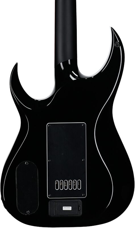 open zoom image for Schecter Sunset-6 ET EX Red Dawn Baritone Electric Guitar, Gloss Black, Body Straight Back
