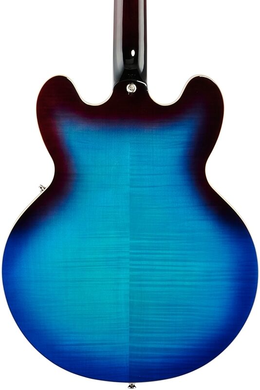 open zoom image for Epiphone ES-335 Figured Semi-Hollowbody Electric Guitar, Blueberry Burst, Body Straight Back