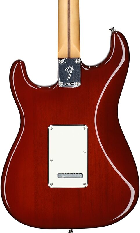 open zoom image for Fender Player II Stratocaster Chambered Mahogany Electric Guitar, Mocha Burst, Body Straight Back