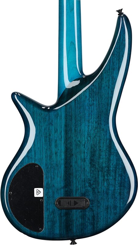 open zoom image for Jackson X Spectra Bass SBXQ IV Electric Bass, Amber Blue Burst, Body Straight Back