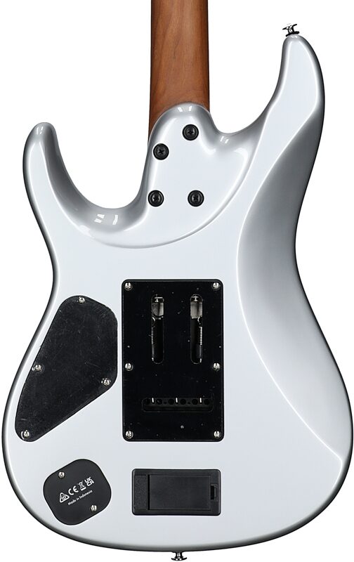 open zoom image for Ibanez TOD10 Tim Henson Electric Guitar (with Gig Bag), Classic Silver, Open Box (Very Good), Body Straight Back