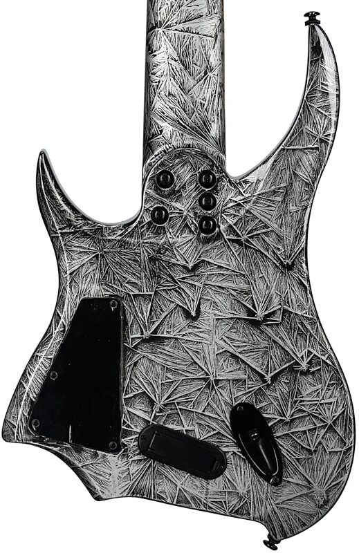 open zoom image for Legator Revenant 8 Multi-Scale Electric Guitar, Black Ice, Body Straight Back
