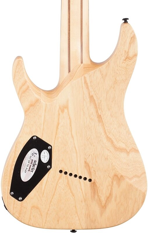 open zoom image for Schecter Reaper 7MS Electric Guitar, 7-String, Charcoal Burst, Body Straight Back