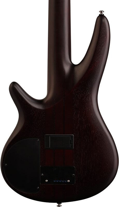 open zoom image for Ibanez SRF705 Portamento Fretless Electric Bass, 5-String, Brown Sunburst, Body Straight Back