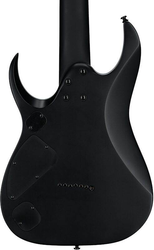 open zoom image for Ibanez RGDRB71 Iron Label Electric Guitar, 7-String, Black Flat, Body Straight Back