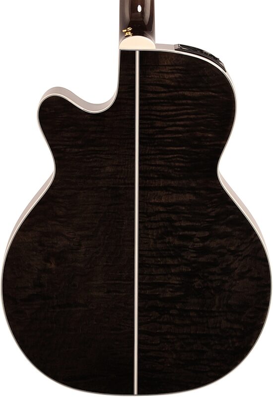 open zoom image for Takamine GN75CE Acoustic-Electric Guitar, Transparent Black, Body Straight Back