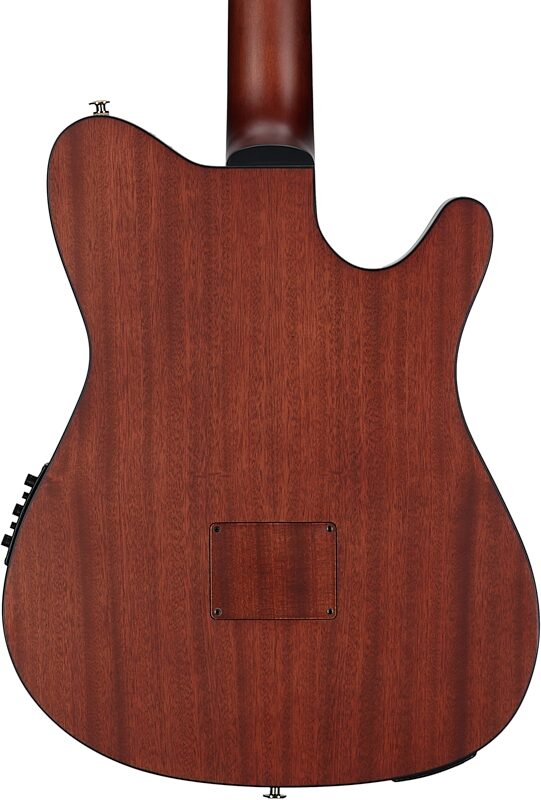 open zoom image for Ibanez FRH10NL Acoustic-Electric Classical Guitar, Left-Handed, Brown Sunburst Flat, Body Straight Back