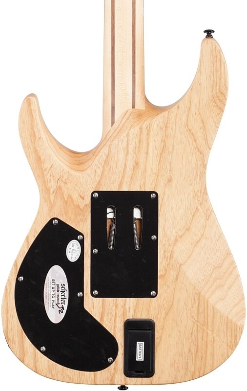 open zoom image for Schecter Reaper-6 FR-S Electric Guitar, Charcoal Burst, Body Straight Back