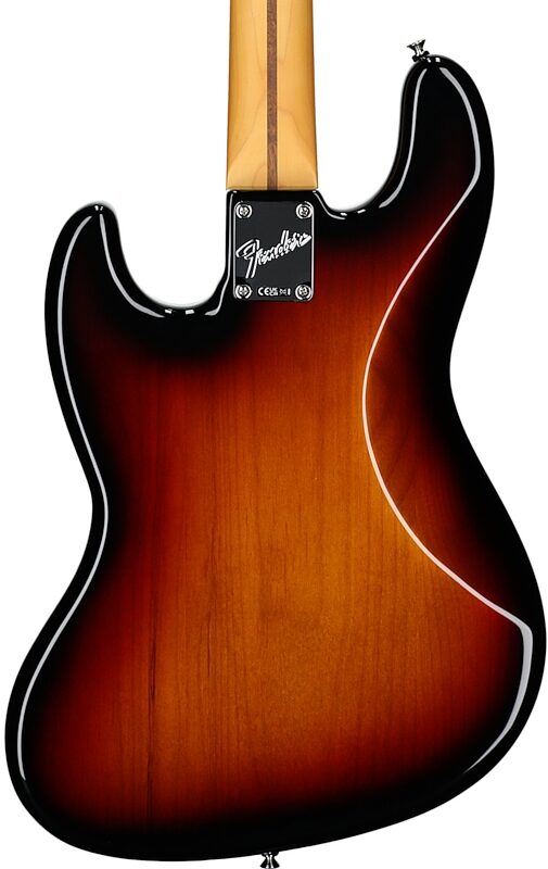 open zoom image for Fender American Professional Classic Jazz Electric Bass, Rosewood Fingerboard (with Gig Bag), 3-Color Sunburst, Body Straight Back