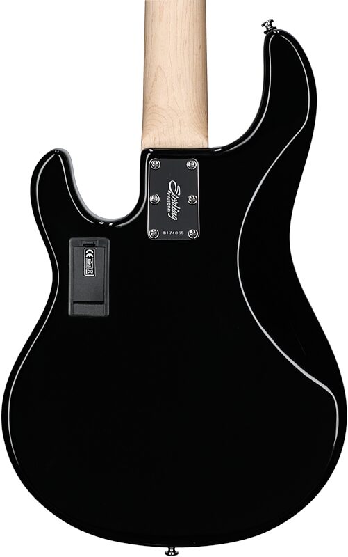 open zoom image for Sterling by Music Man StingRay 5 Electric Bass, 5-String, Black, Hard Maple Fretboard, Body Straight Back