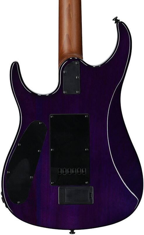 open zoom image for Sterling by Music Man JP150 DiMarzio Guitar, Purple Nebula, Ebony Fretboard, Body Straight Back