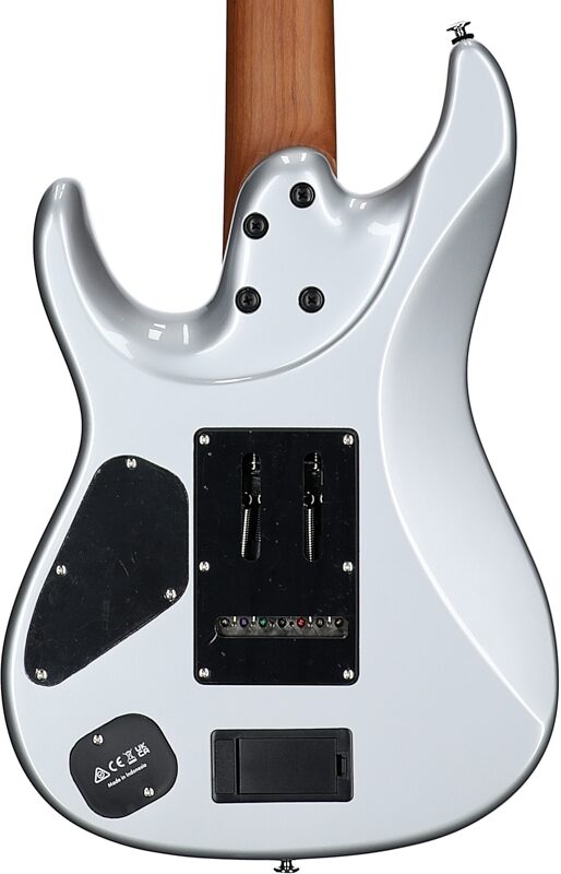 open zoom image for Ibanez TOD70 Tim Henson 7-String Electric Guitar (with Gig Bag), Classic Silver, Open Box (Good), Body Straight Back