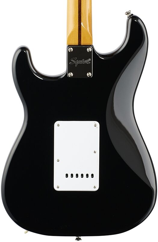 open zoom image for Squier Classic Vibe '50s Stratocaster Electric Guitar, with Maple Fingerboard, Black, Body Straight Back