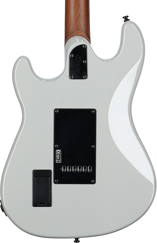 open zoom image for Sterling by Music Man Cutlass CT50 Plus Electric Guitar, Chalk Gray, Roasted Maple Fretboard, Open Box (Good), Body Straight Back
