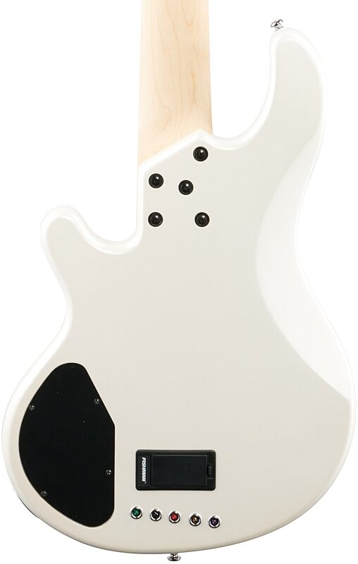 open zoom image for Lakland Skyline 55-02 Custom Maple Fretboard Bass Guitar, White Pearl, Open Box (Very Good), Body Straight Back